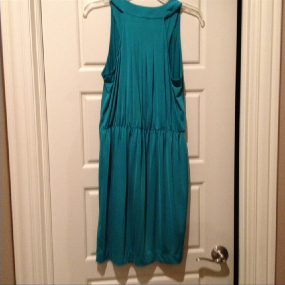 SOLD 🎉Wrap style dress NWT IN teal PRICEFIRM - Picture 2 of 2